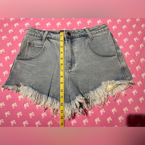 Dolls Kill sugar Thrillz Outta Sight Distressed Denim Shorts - Picture 6 of 8